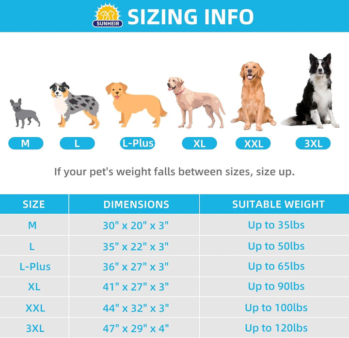 Orthopedic Dog Bed for Large Dogs - Big Waterproof Dog Crate Bed with Removable Washable Cover, Egg Crate Foam Support, Anti-Slip Bottom, Deluxe Plush Pet Bed Mat (Grey)