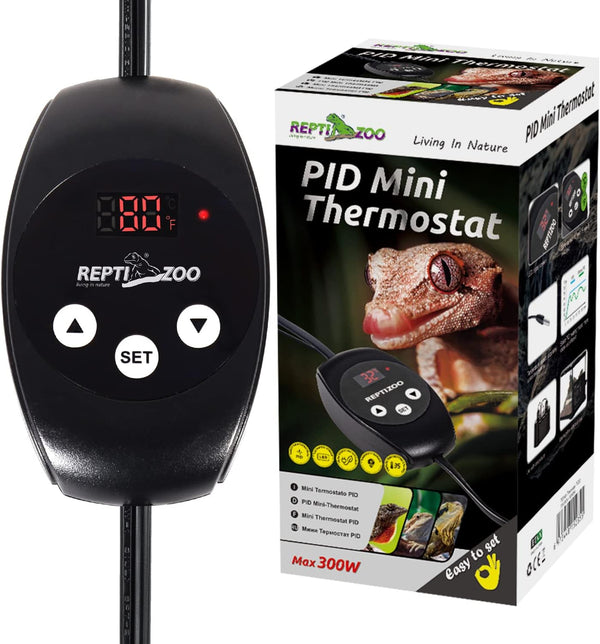 Dimming Thermostat, PID Temperature Controller with Memory Function, Reptile Thermostat for Reptile Heat Lamp, Specifically Designed for Light Heat Bulbs & Heaters