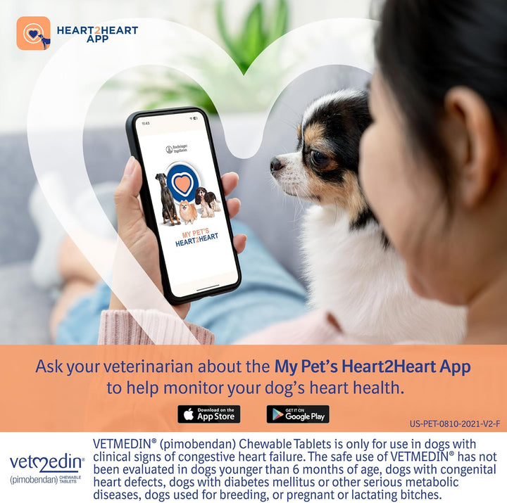 ® (Pimobendan) Chewable Tablets for Dogs, 1.25 Mg, Inodilator, 50Ct