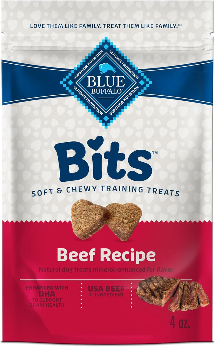 Bits Soft Dog Treats for Training, Made with Natural Ingredients & Enhanced with DHA, Chicken Recipe, 19-Oz Bag