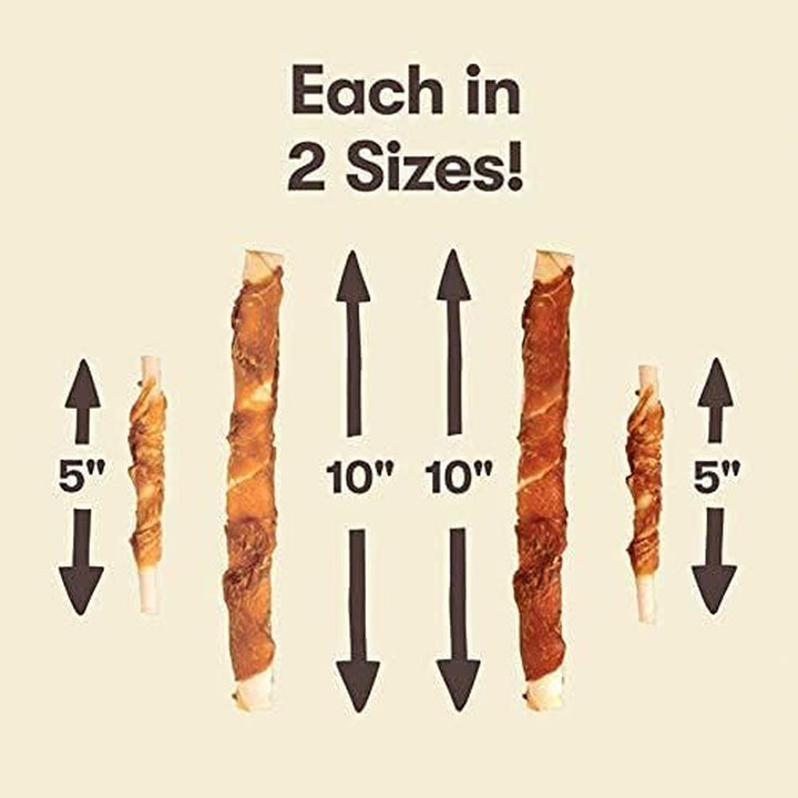 Chik 'N Hide Twists – Chicken Wrapped Rawhide Natural Dog Treats, Small, 16 Oz