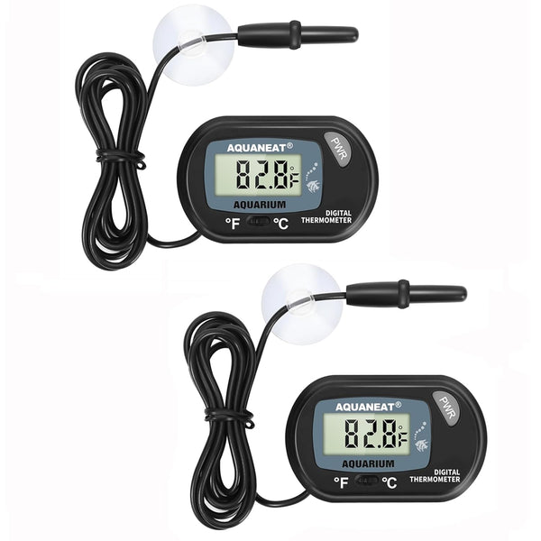 2 Pack Aquarium Thermometer, Fish Tank Thermometer, Digital Temperature Test, with Large LCD Display
