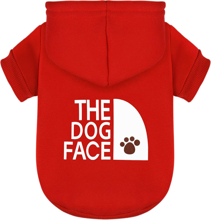 Blue Chihuahua Dog Hoodie: Keep Your Pup Warm and Stylish with a 'The Dog Face' Printed Sweatshirt, Pet Clothes, and Sweater Coat All in One - Perfect for Winter and Cool Summer Nights! M