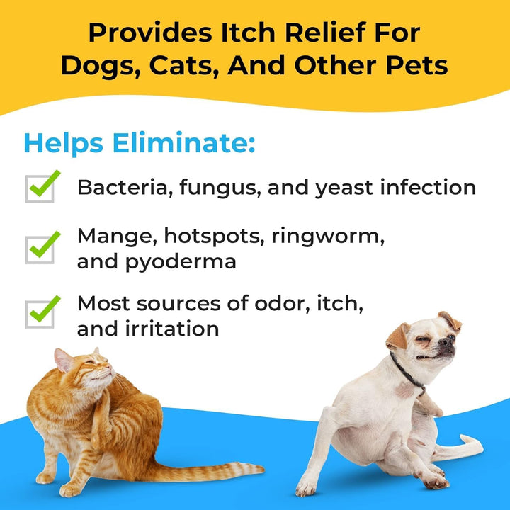 - Antibacterial & Antifungal Wipes for Dogs & Cats (With Chlorhexidine & Ketoconazole)