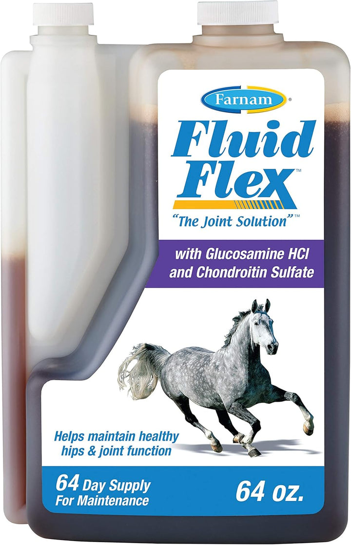 Fluidflex Liquid Joint Supplement for Horses, Helps Maintain Healthy Hip & Joint Function, 32 Ounces 32 Day Supply