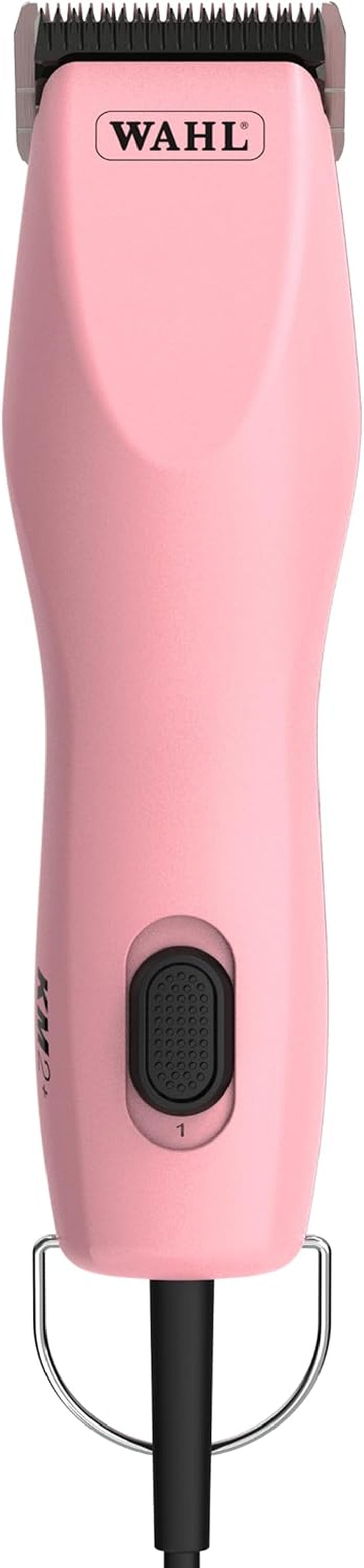 Pro Animal KM2+ Corded Clipper - Pet Clippers for Cats, Dogs & Horses - Premium Grooming Tools - 2 Speeds & 14-Foot Cord - Pink
