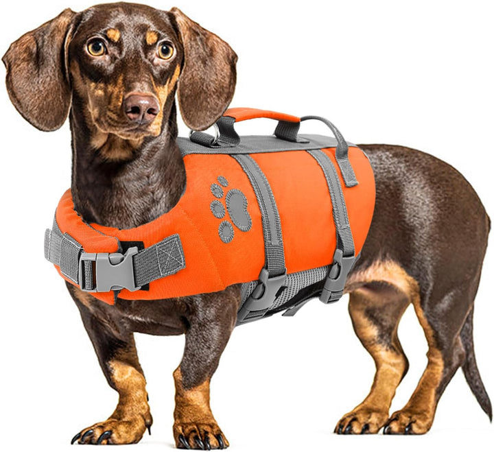 XS Dog Life Jacket, Puppy Life Jackets for Small Dogs, Small Doggie Life Vest for Swimming, Lightweight Extra Small Dog Swim Vest with Handle, Puppy Life Vest for Boating, Cat Lifevest