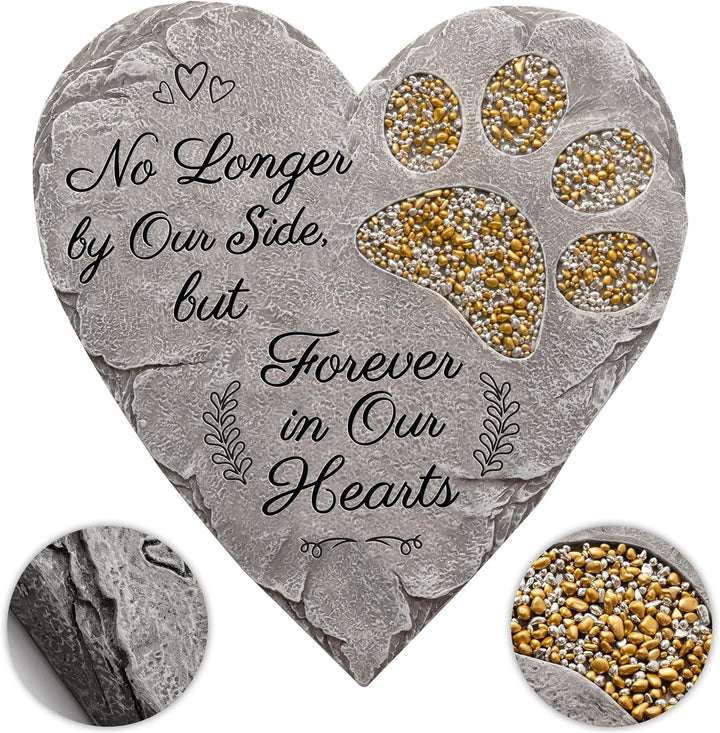 Dog Memorial Gifts for Loss of Dog Sympathy Gift - Rainbow Bridge Dog Memorial Stone for Remembrance Dog Passing Away Sympathy Gifts - Thoughtful Pet Loss Gifts - Gray