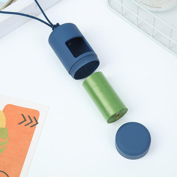 Set of 3 Dog Waste Bag Dispensers with Elastic Rope Rotation Design Travel Use Pet Poop Bag Holder Tool