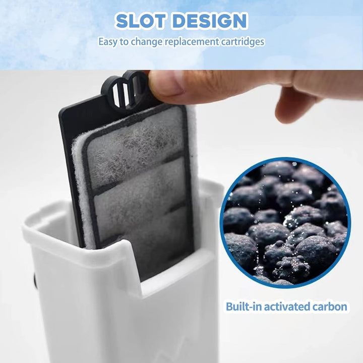 10 Pack Auqarium Filter Replacement Plates, Turtle Tank Filter Sponges, Suitable for 3.5W 280L/H Low-Water Filter