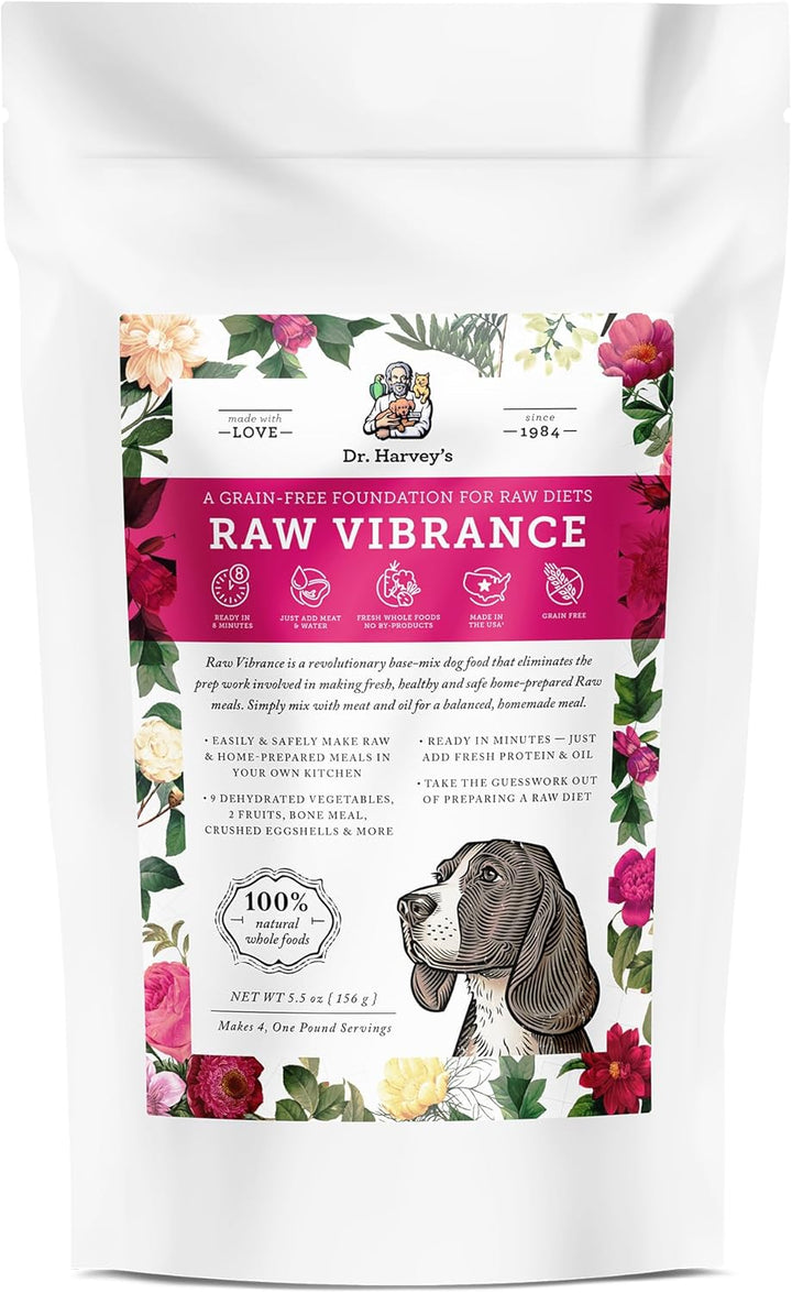 Raw Vibrance Grain Free Dehydrated Foundation for Raw Diet Dog Food (6 Pounds)