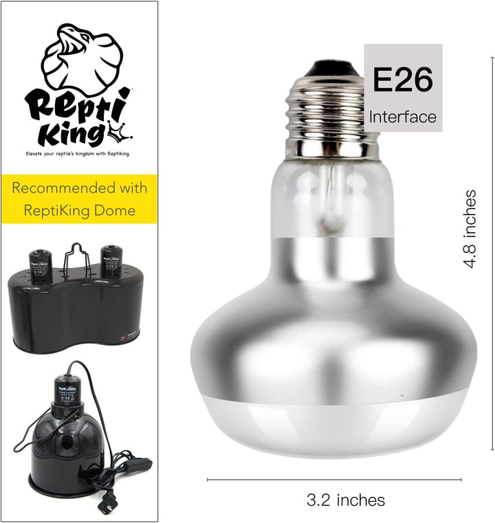 Basking Light for Reptiles, 2-Pack 100W Upgraded Intense Basking Spot, Reptile Heat Bulb Light, UVA Heat Lamp Bulbs for Bearded Dragon Turtle Chicken