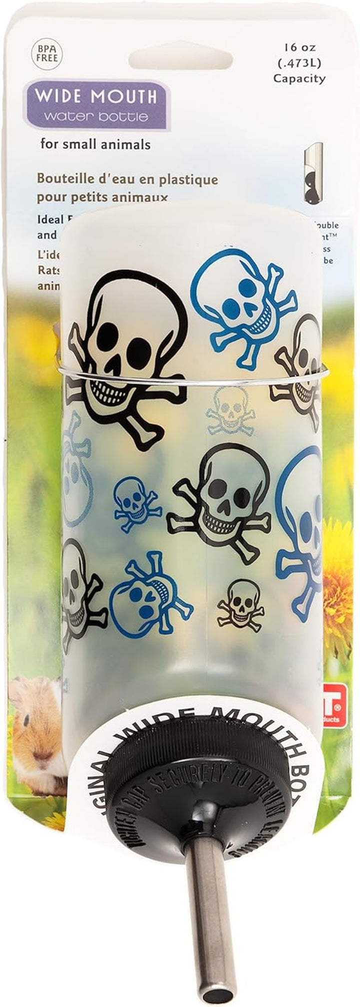 Pet Wide Mouth Water Bottle (16 Oz), Translucent, 8802