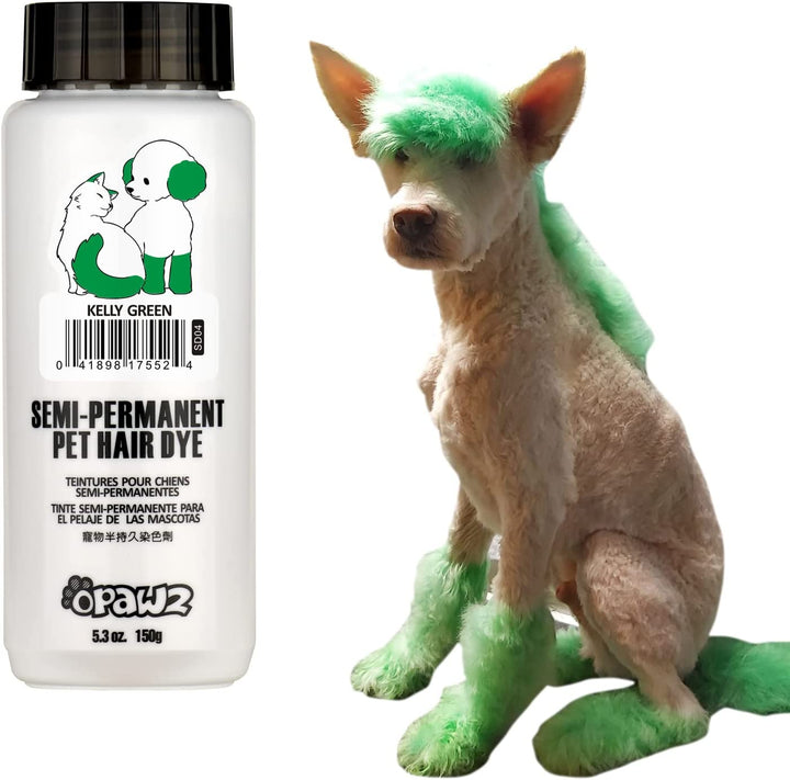 Semi-Permanent Dog Hair Dye, Food-Grade Pigment Dog Dye, Non-Toxic Pet Hair Dye for Dogs, Cats and All Pets Can Be Bathed (Pumpkin Orange)