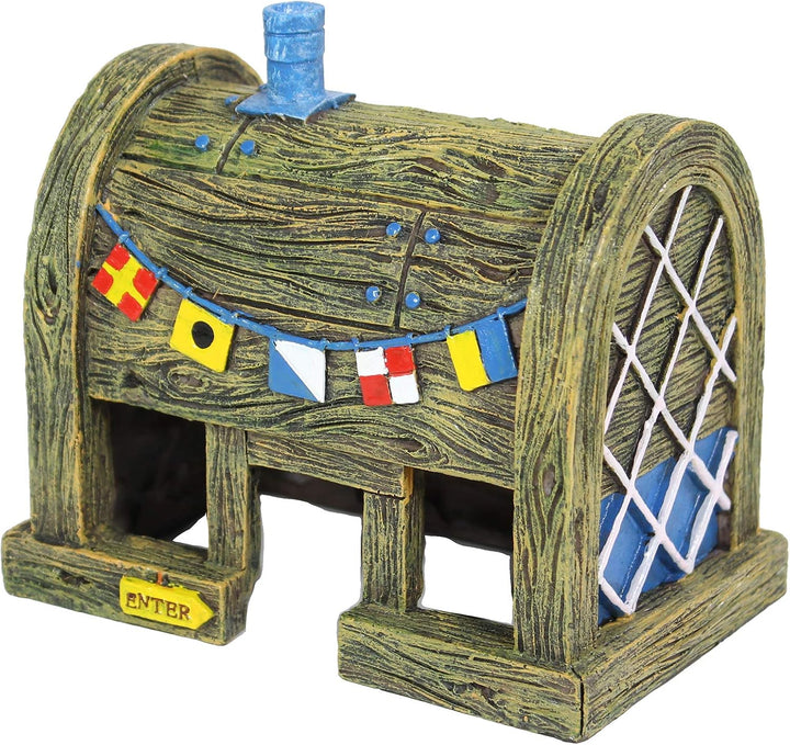 (SBR10EO Spongebob Squarepants Officially Licensed Aquarium Ornament – Spongebob’S Pineapple House – Medium