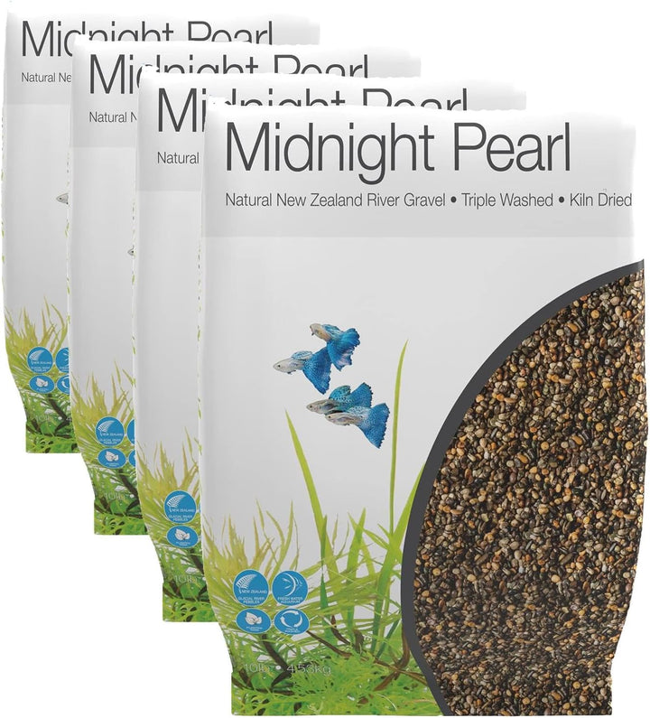 Midnight Pearl 10Lb Gravel Substrate for Aquascaping, Aquariums, Vivariums and Terrariums 2-4Mm, Brown, Small
