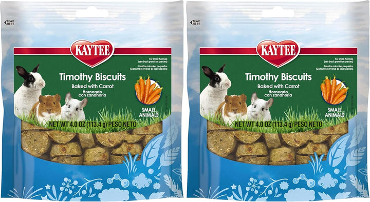 Timothy Biscuits Baked Treat for Pet Guinea Pigs, Rabbits & Other Small Animals, Apple, 4 Oz