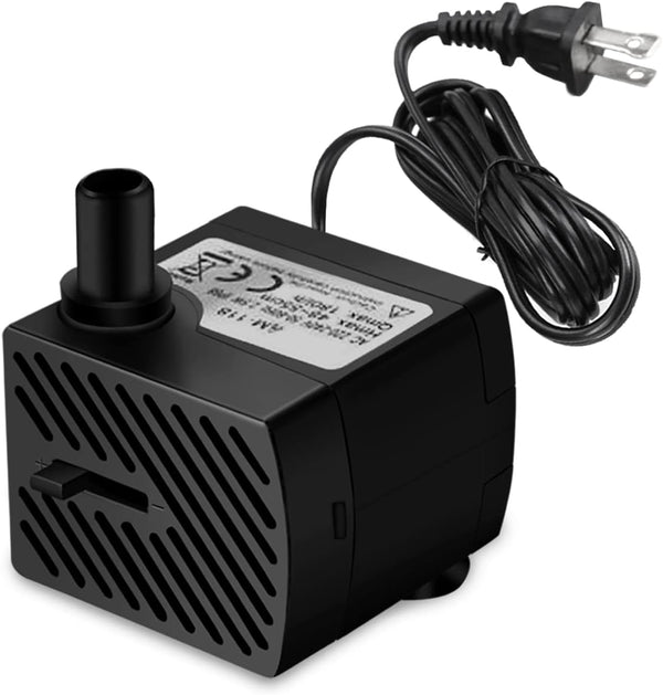 3W 50GPH Mini Submersible Water Pump, Small Fountain Pump for Pond, Aquariums, Fish Tank, Tabletop Fountain, Pet Fountain, Indoor or Outdoor Fountain