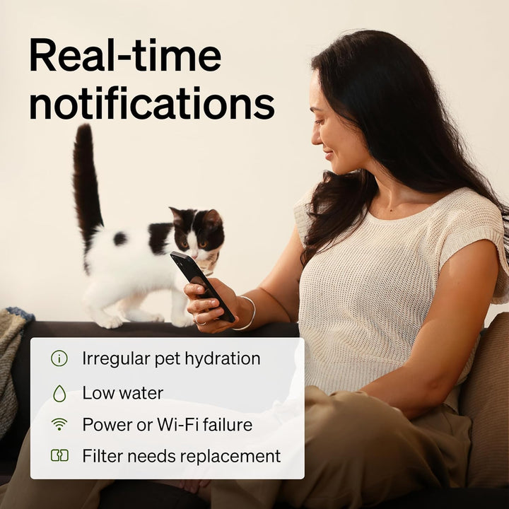 RFID Collar Tag for Smart App Monitoring Cat Water Fountain PLWF305 and One RFID Automatic Cat Feeder PLAF301, Lightweight and Compact Tag with Snap Release Design