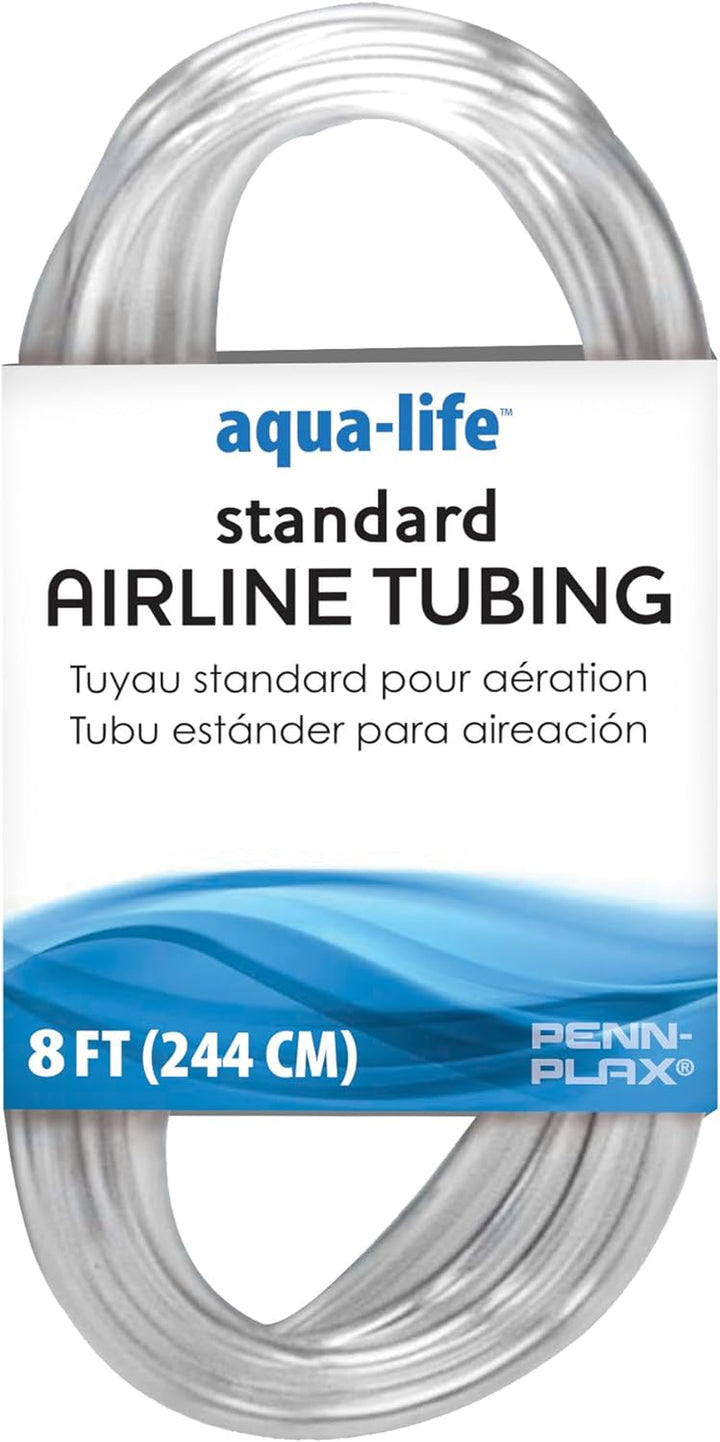 Standard Airline Tubing for Aquariums – Clear and Flexible – Resists Kinking – Safe for Freshwater and Saltwater Fish Tanks – 25 Feet