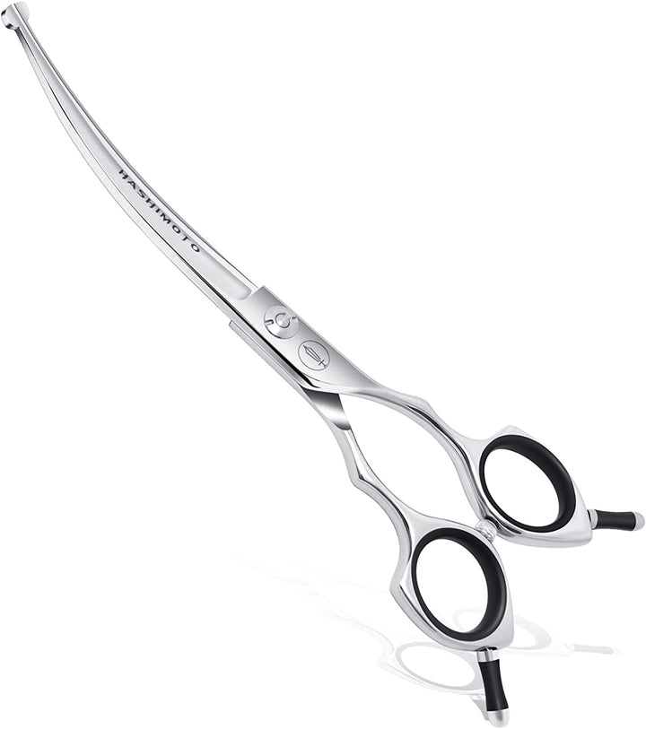 Dog Grooming Scissors, Curved Scissors for Dog Grooming, 6.5 Inch, 30 Degree of Curved Blade,Light Weight, Pet Shears for Trimming Face and Paws.
