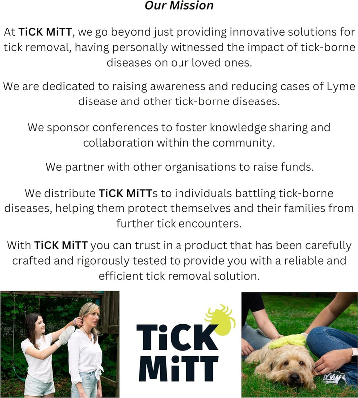Yellow Tick Removal Glove for Humans & Pets - Safely Remove Ticks Effortlessly, Chemical-Free, Durable, Portable Tick Management Tool for Outdoor Adventures & Everyday Use