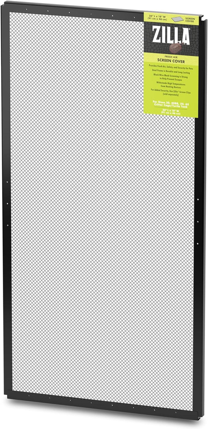 Pet Reptile Terrarium Fresh Air Screen Cover, 16" X 8"