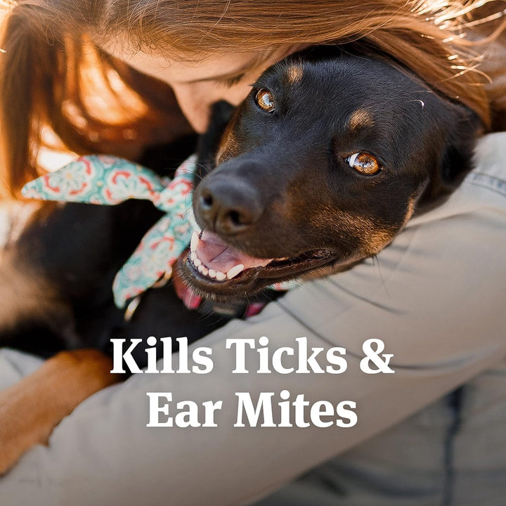 Ear Mite Treatment for Dogs, Ear Mite Medicine Kills Ticks and Ear Mites to Relieve Itchiness, Sooths Ears with Aloe, 3Oz