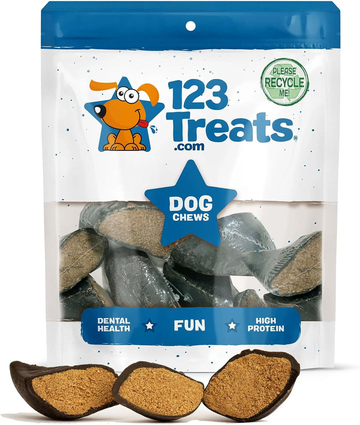 Filled Cow Hooves for Dogs – Delicious Peanut Butter, Cheese, Beef, Bacon Flavor Dog Treats (10 Count), Long-Lasting Dog Chews, Stuffed Hooves for All Breeds, Grass-Fed Brazilian Cattle