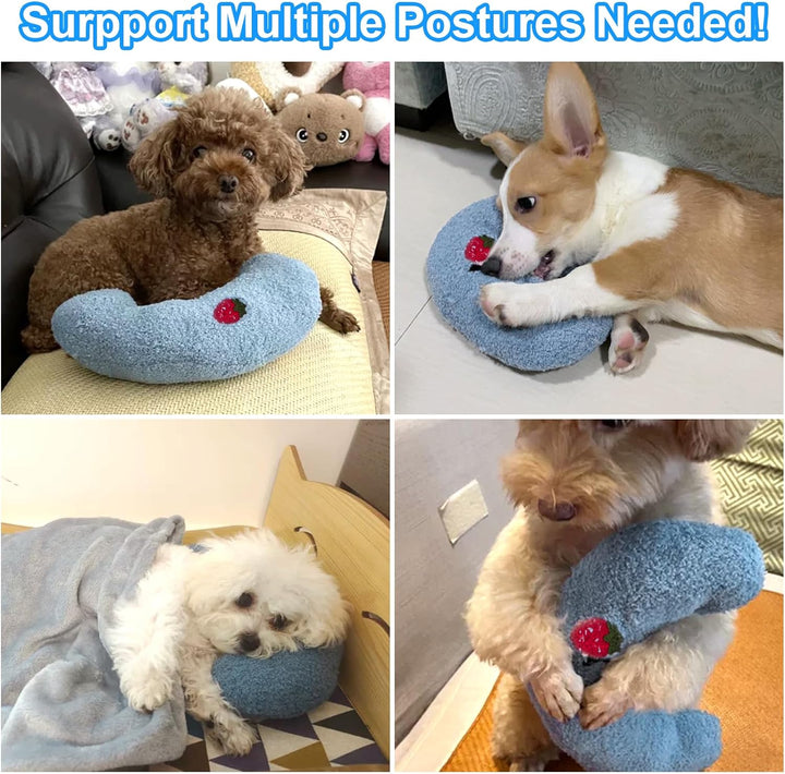 Dog Pillow, Anxiety Relief Pillow for Dog, Ultra Soft High Density Calming Pillow for Joint Relief Sleeping Improve, Pet Calming Toy