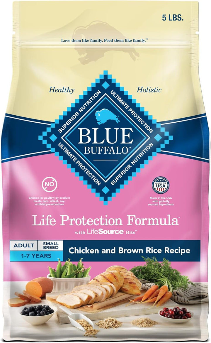 Life Protection Formula Natural Adult Small Breed Dry Dog Food, Chicken and Brown Rice 5-Lb Trial Size Bag