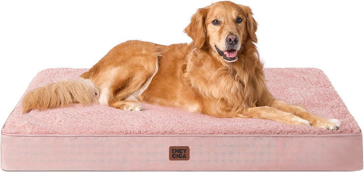 Orthopedic XL Dog Beds for Extra Large Dogs with Removable Washable Cover for Crate, Grey, 41X27