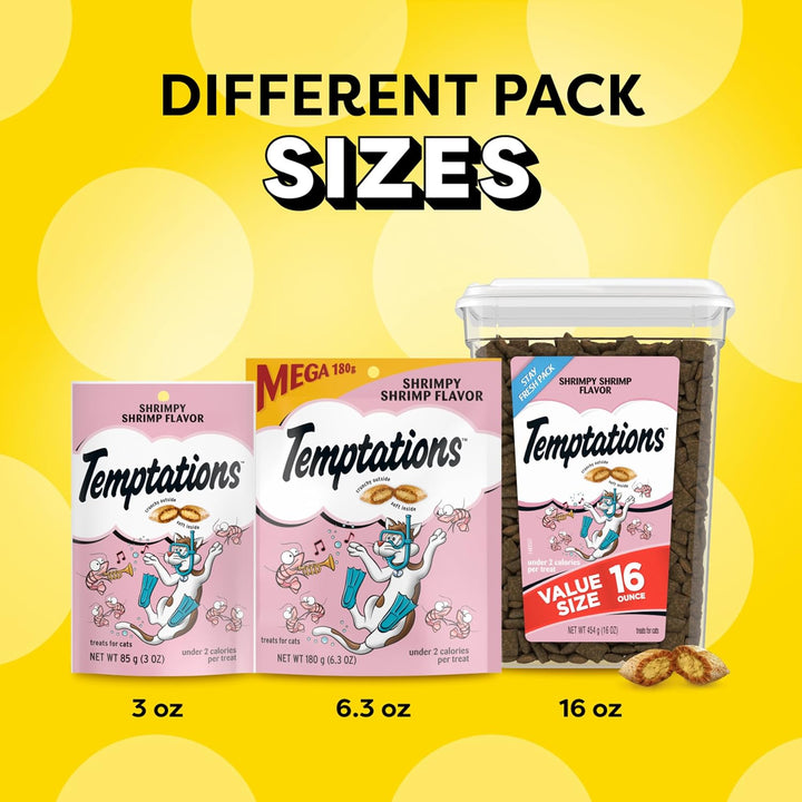 Classic Crunchy and Soft Cat Treats, Shrimpy Shrimp Flavor, 16 Oz. Tub