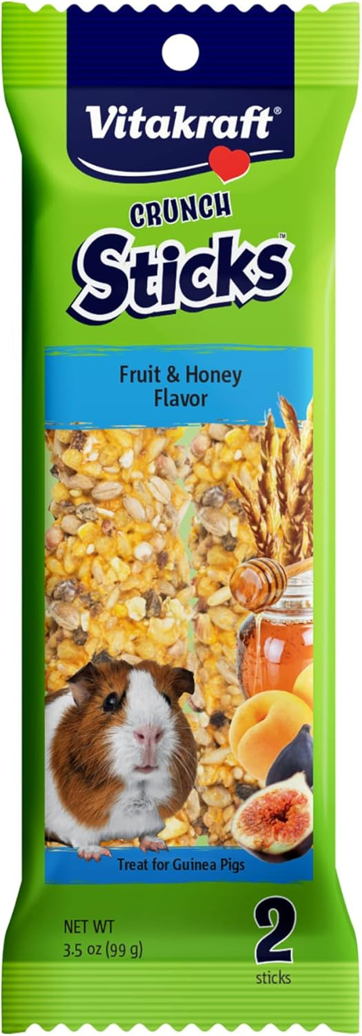Guinea Pig Fruit & Honey Treat Sticks 2 Pack, 3.5 Ounce
