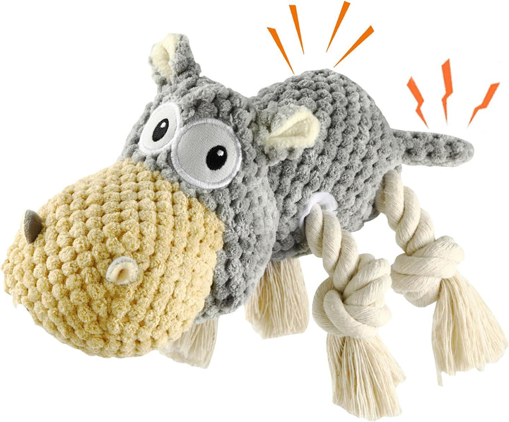 Dog Toys for Aggressive Chewers - Dog Toys to Keep Them Busy Squeaky Dog Toys for Large Dogs (Blue, Medium)