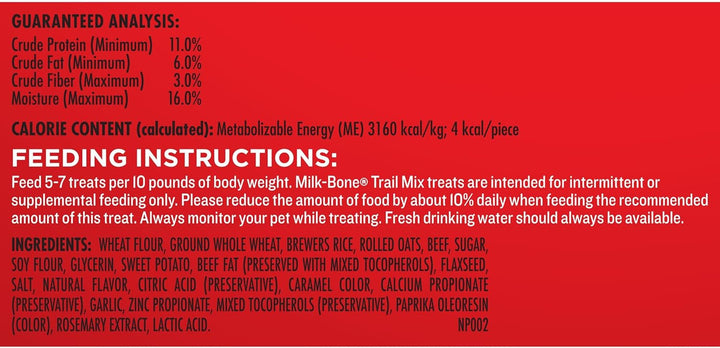 Trail Mix Chewy & Crunchy Dog Treats, Real Beef & Sweet Potato, 20 Ounce