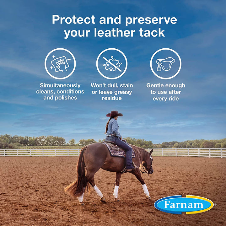 Leather New Easy-Polishing Glycerine Saddle Soap and Leather Saddle Cleaner, Protects and Preserves Leather, Cleans, Conditions and Polishes, 64 Oz.