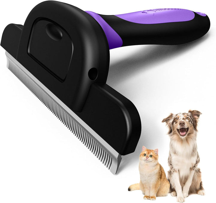 Pet Grooming Brush, Deshedding Tool for Dogs & Cats, Effectively Reduces Shedding by up to 95% for Short Medium and Long Pet Hair