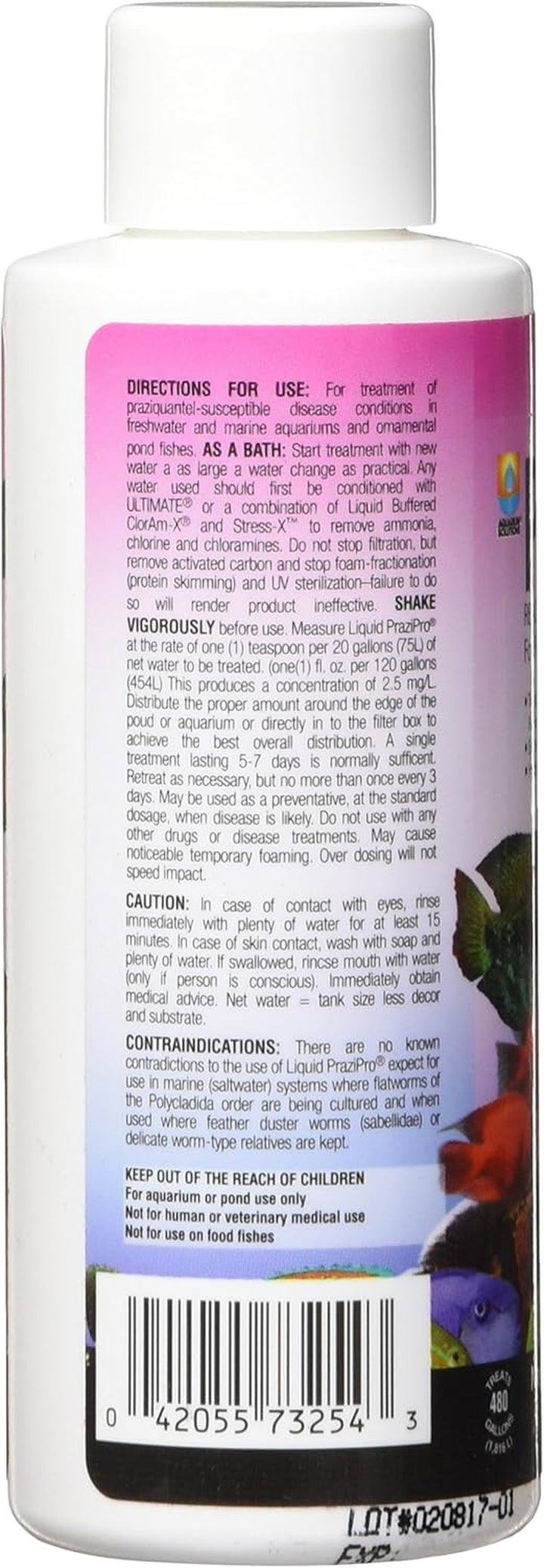 Usa AHK73254 Fish Prazipro for Aquarium, 4-Ounce