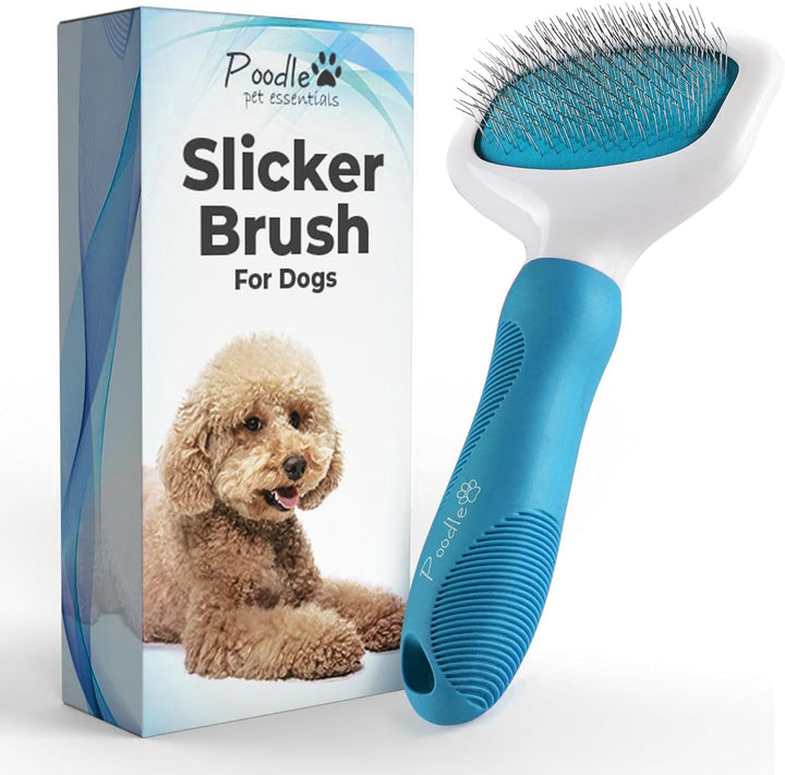 Slicker Brush - for Dogs, Cats, Rabbits - Matted/Loose Fur, Knots - Suitable for Doodle/Goldendoodle Grooming and Shredding Short/Long Hair
