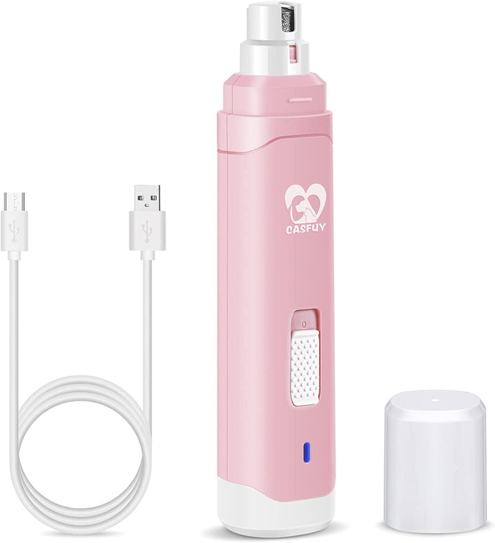 Dog Nail Grinder Upgraded - Professional 2-Speed Electric Rechargeable Pet Nail Trimmer Painless Paws Grooming & Smoothing for Small Medium Large Dogs & Cats(Dark Blue)