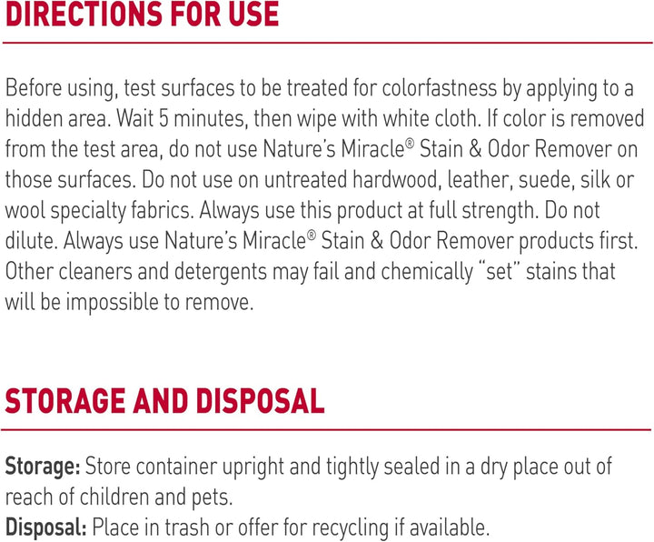 Nature’S Miracle Stain and Odor Remover Dog, 32 Ounces, Everyday Mess Enzymatic Odor Control Formula