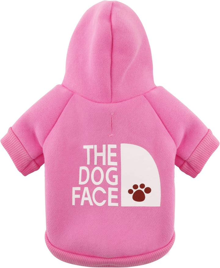 Blue Chihuahua Dog Hoodie: Keep Your Pup Warm and Stylish with a 'The Dog Face' Printed Sweatshirt, Pet Clothes, and Sweater Coat All in One - Perfect for Winter and Cool Summer Nights! M
