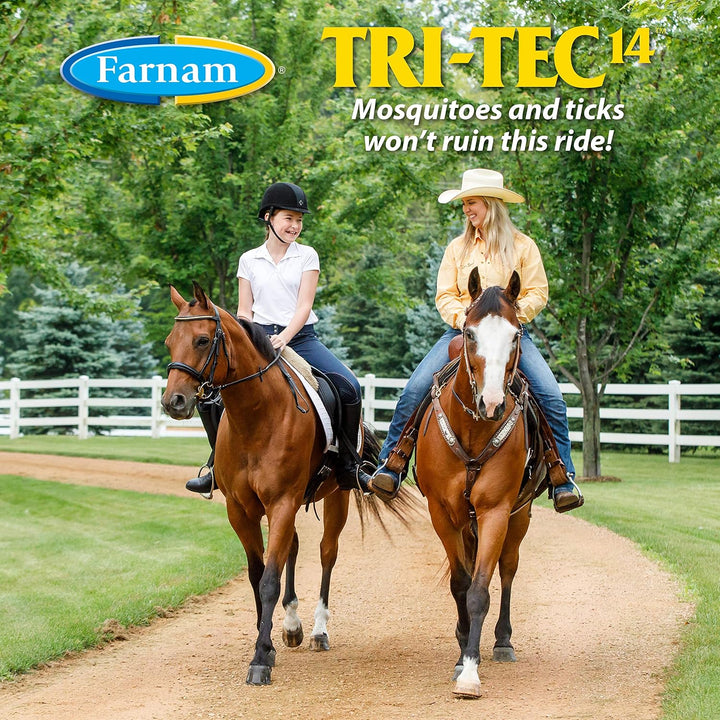 Tri-Tec 14 Horse Fly Spray, Kills, Repels, Protects, 32 Ounces