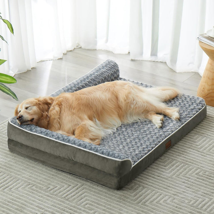 Orthopedic Dog Bed for Large Dogs-Big Waterproof Sofa Dog Bed with Removable Washable Cover, Washable Pet Bed with Waterproof Lining and Nonskid Bottom,Pet Bed for Large Dogs