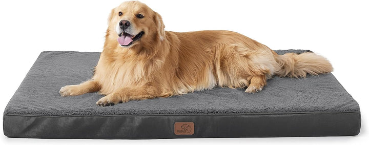 Dog Beds Large Sized Dog - Comfy Flat Pet Beds with Removable Washable Cover, Orthopedic Egg Crate Foam Puppy Mat, Suitable for Pet up to 65 Lbs