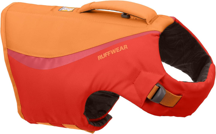, Float Coat Dog Life Jacket, Premium Buoyancy Swim Vest with Lift Handle, Secure Fit & Reflective Trim, Adjustable Flotation for Swimming, Boating, & Outdoor Adventures, Wave Orange, Medium