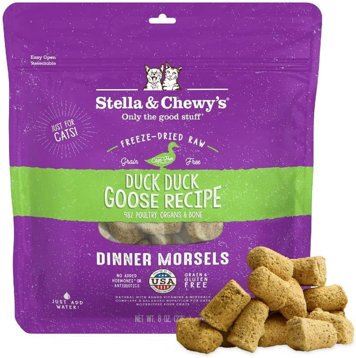 Freeze-Dried Raw Cat Dinner Morsels - Premium Chicken Recipe with 98% Cage-Free Meat & Organs - Natural Grain-Free Cat & Kitten Food - Made in USA - 3.5 Oz