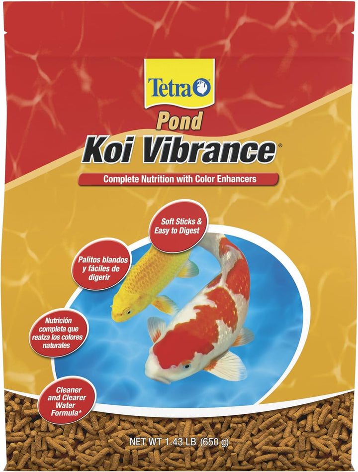 pond Koi Vibrance, Soft Sticks, Easy to Digest Floating Pond Food, 5.18 Lbs