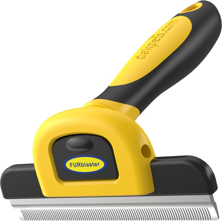 Deshedding Tool | Stainless Steel Grooming Brush for Shedding Fur Removal - Cats and Dogs